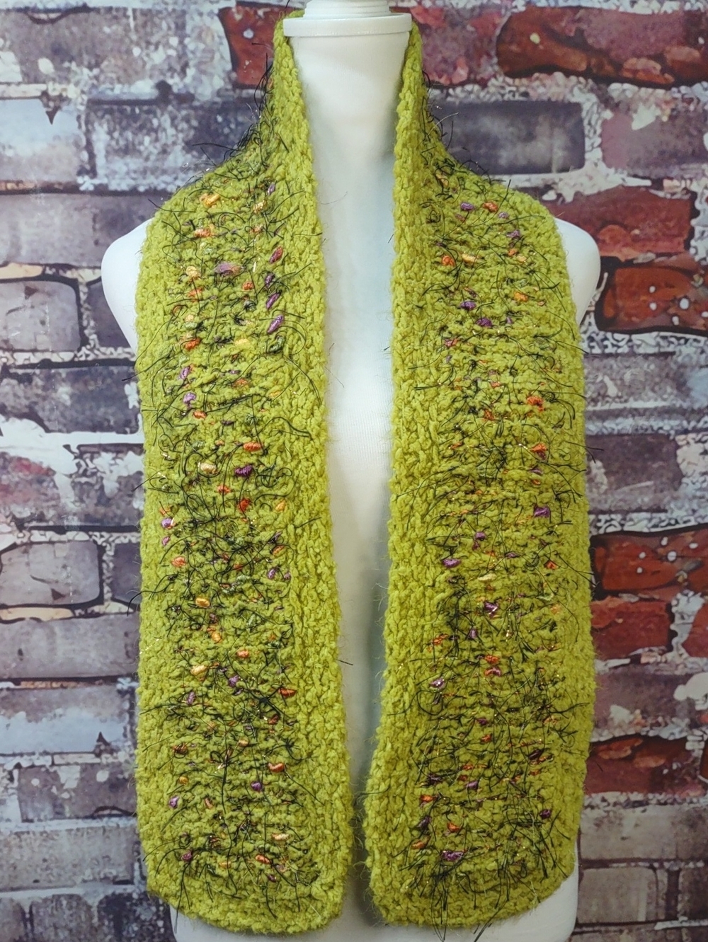 Artisan Crafted Textured Knit Scarf